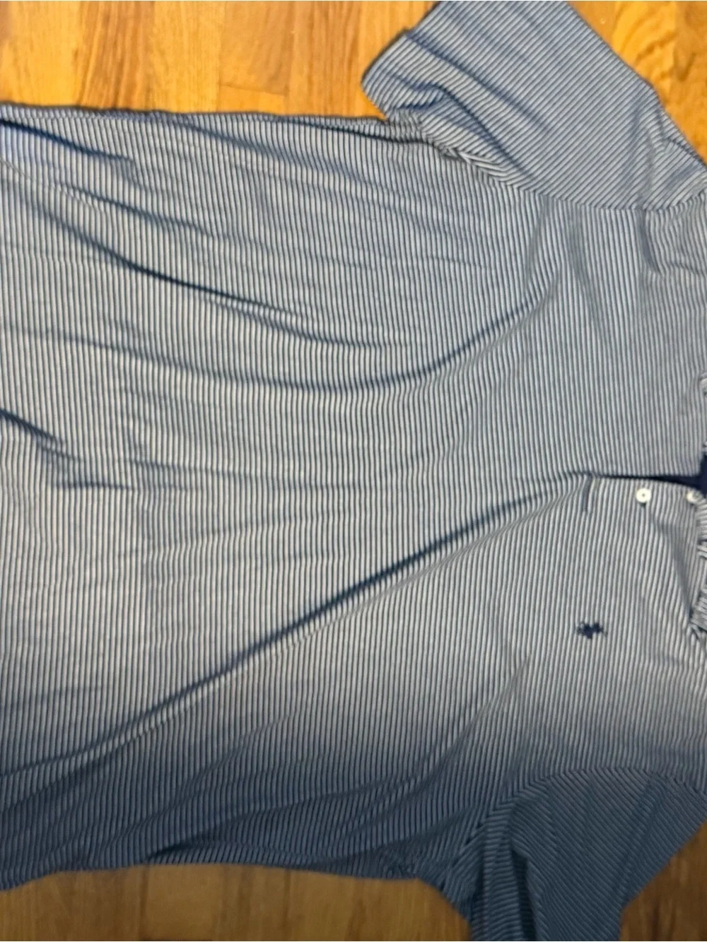 Ralph Lauren Navy and White Striped Polo